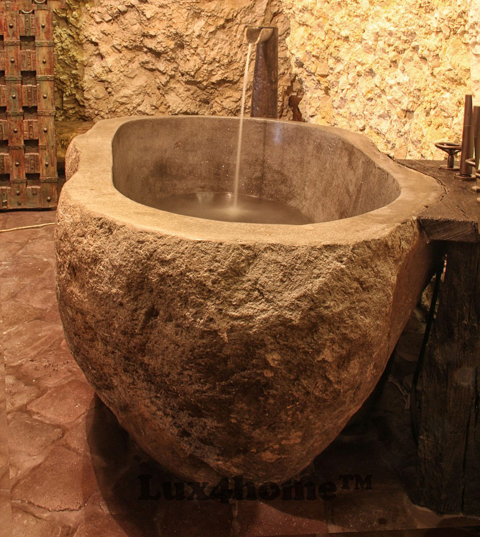 handmade-river-stone-bathtub